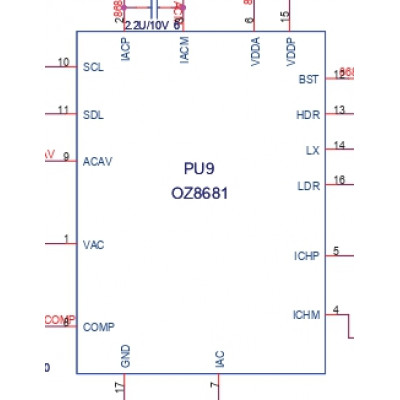 OZ8681LN Шим-контроллер O2Micro