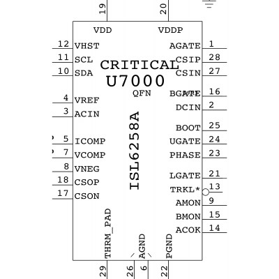 ISL6258AHRTZ Шим контроллер Intersil 
