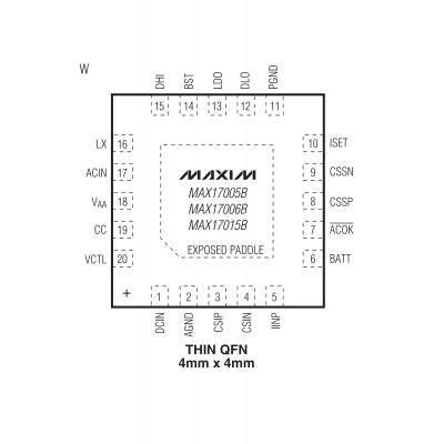 MAX17005B Шим контроллер Maxim Integrated