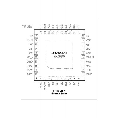 MAX17009G Шим контроллер Maxim Integrated