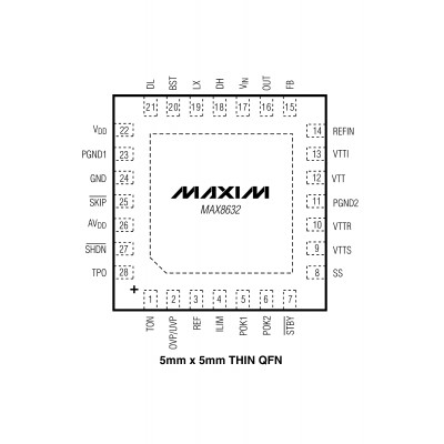 MAX8632ETI Шим контроллер Maxim Integrated
