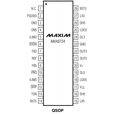MAX8734A Шим контроллер Maxim Integrated