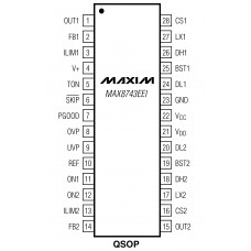 MAX8743EEI Шим контроллер Maxim Integrated