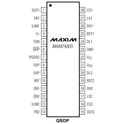 MAX8743EEI Шим контроллер Maxim Integrated