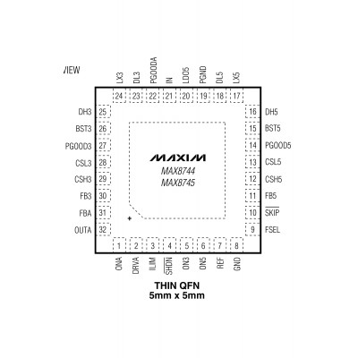 MAX8744E Шим контроллер Maxim Integrated