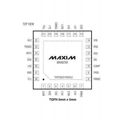 MAX8759E Шим контроллер Maxim Integrated