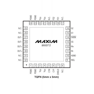 MAX9713E Шим контроллер Maxim Integrated