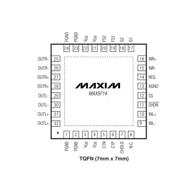 MAX9714E Шим контроллер Maxim Integrated