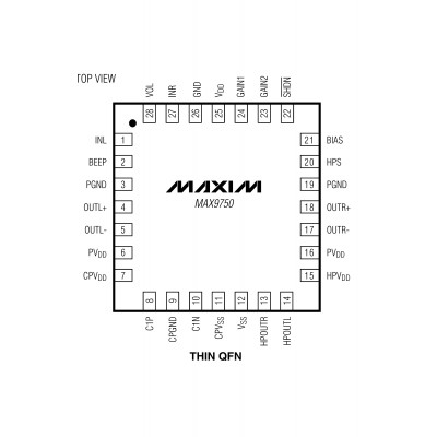 MAX9750AE Шим контроллер Maxim Integrated 