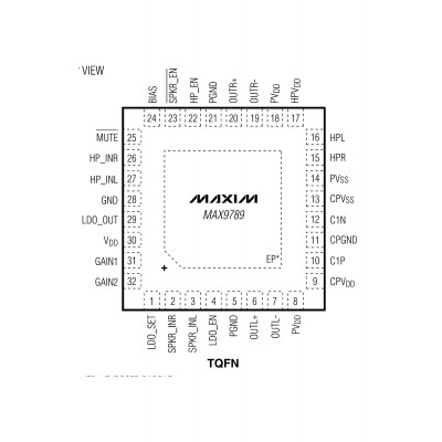 MAX9789AE Шим контроллер Maxim Integrated 