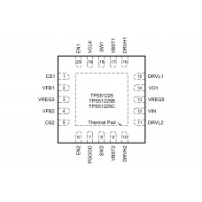 TPS51225 Шим контроллер Texas Instruments 