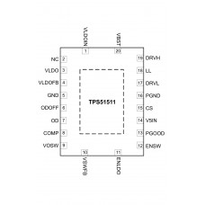 TPS51511 Шим контроллер Texas Instruments 