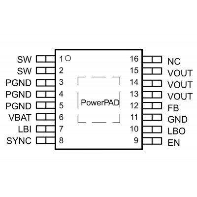 TPS61030RSAR Шим контроллер Texas Instruments 