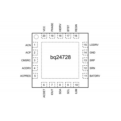 BQ24728 (BQ728) Шим контроллер Texas Instruments