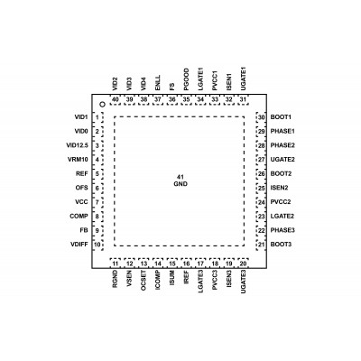 ISL6566CRZ Шим контроллер Intersil 