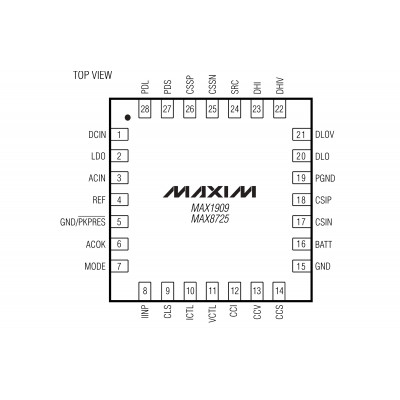 MAX8725E Шим контроллер Maxim Integrated