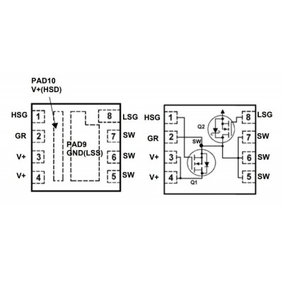 Мосфет(транзистор)FDPC5018SG Dual N-Channel 30V