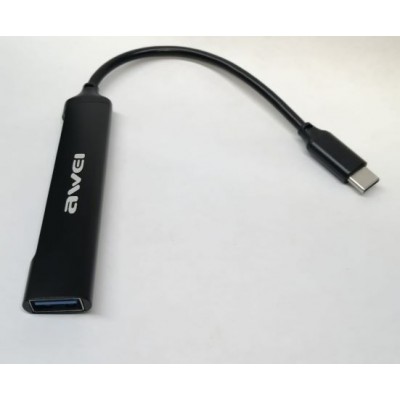 Хаб Type-C HUB Awei CL-150T (Type-C to USB2.0*4