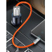 Силиконовый кабель быстрой зарядки USB TYPE-A/TYPE-C 0.25м