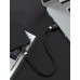 Кабель mini-USB в оплетке короткий 0,25м