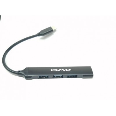 Хаб Type-C HUB Awei CL-150T Type-C to USB2.0*4